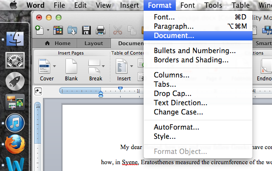 make different headers for each page in word mac