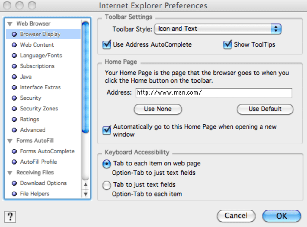 internet explorer for mac free download